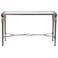 Sylvia 48" Wide Silver Leaf Rectangle Console Table