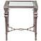 Sylvia Silver Leaf Square End Table