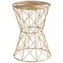 Sylvie 18" Champagne Gold Scatter Table