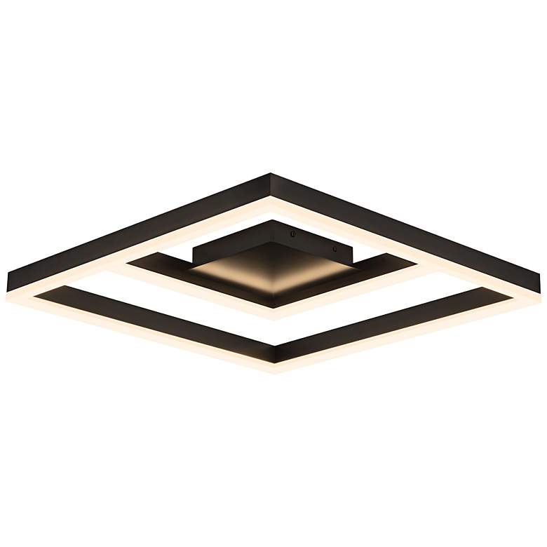 Image 2 Symmetry 17 3/4" Wide Satin Dark Gray LED Ceiling Light