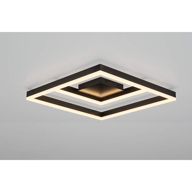 Image 5 Symmetry 17 3/4" Wide Satin Dark Gray LED Ceiling Light more views