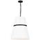 Symphony 18" Wide 3 Light Matte Black Pendant