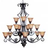 Symphony Collection 51&quot; High 15 Light Large Chandelier