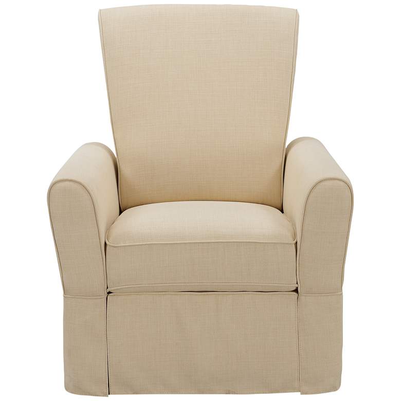 Image 1 Symphony Linoso Oatmeal Beige Swivel Manual Glider Recliner