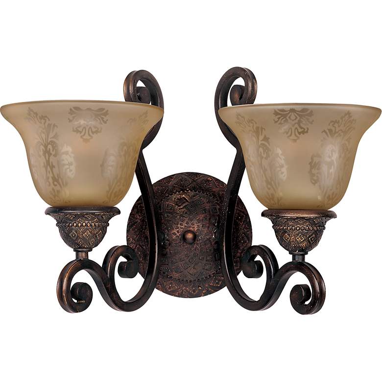 Image 2 Symphony Oil Rubbed Bronze 16" Two Light Wall Sconce more views