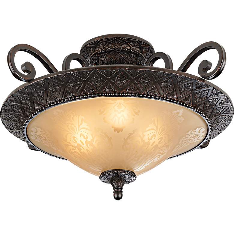 Symphony Oil-Rubbed Bronze 22 1/2" Wide Ceiling Light - #67559 | Lamps Plus