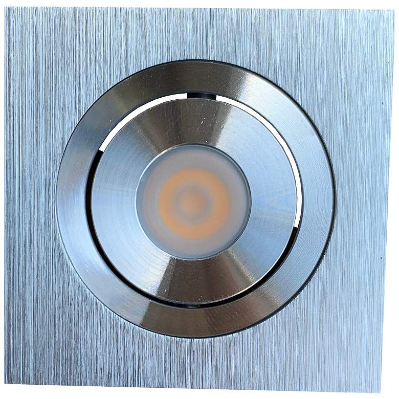 Image 1 Synch 2.31"W Stainless Steel LED Recessed Puck/Cabinet Light
