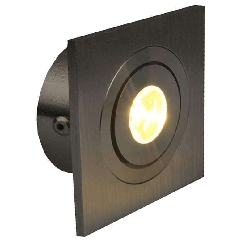 Image 4 Synch 2.31"W Stainless Steel LED Recessed Puck/Cabinet Light more views