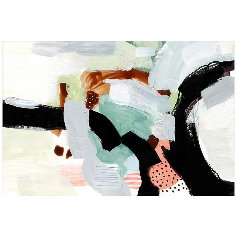 Image 7 Synchronal I 48" High Free Floating Tempered Glass Wall Art more views
