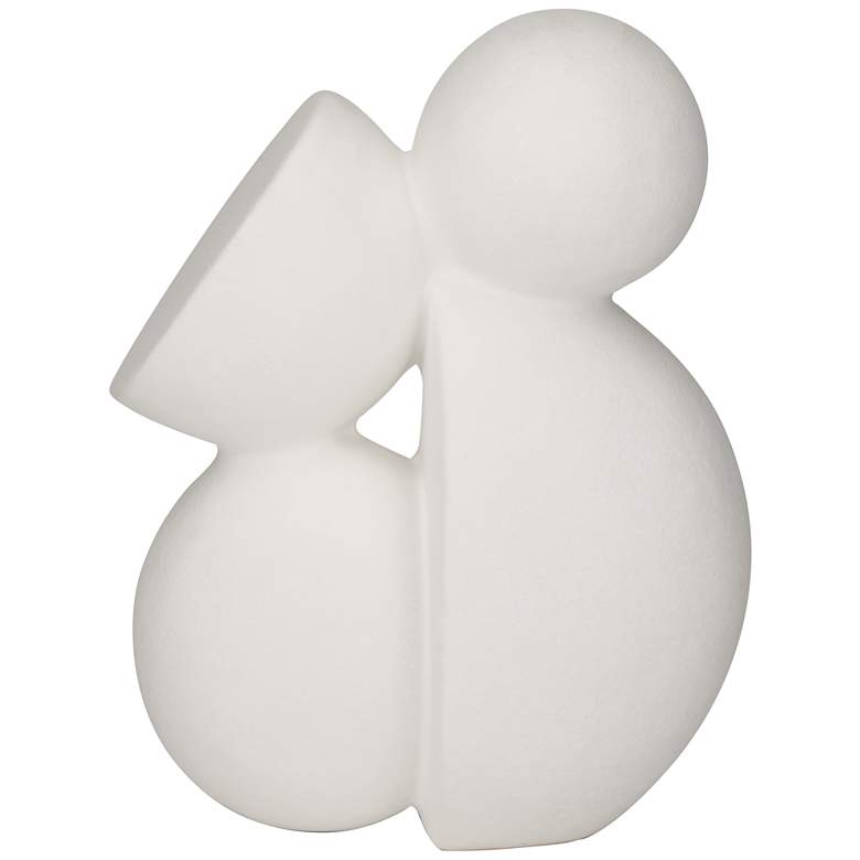 Image 2 Synchronic 9 3/4" High Matte White Ceramic Figurine