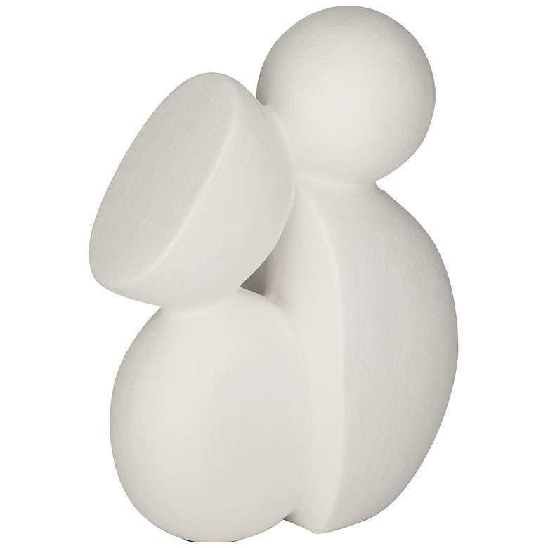 Image 5 Synchronic 9 3/4 inch High Matte White Ceramic Figurine more views