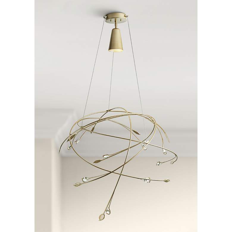 Image 1 Synchronicity Gaia 31 1/2 inch Wide Soft Gold Pendant Light