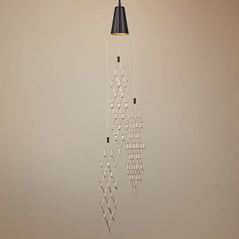 Image 1 Synchronicity Marrakesh 10 3/4" Wide Black Mini Pendant