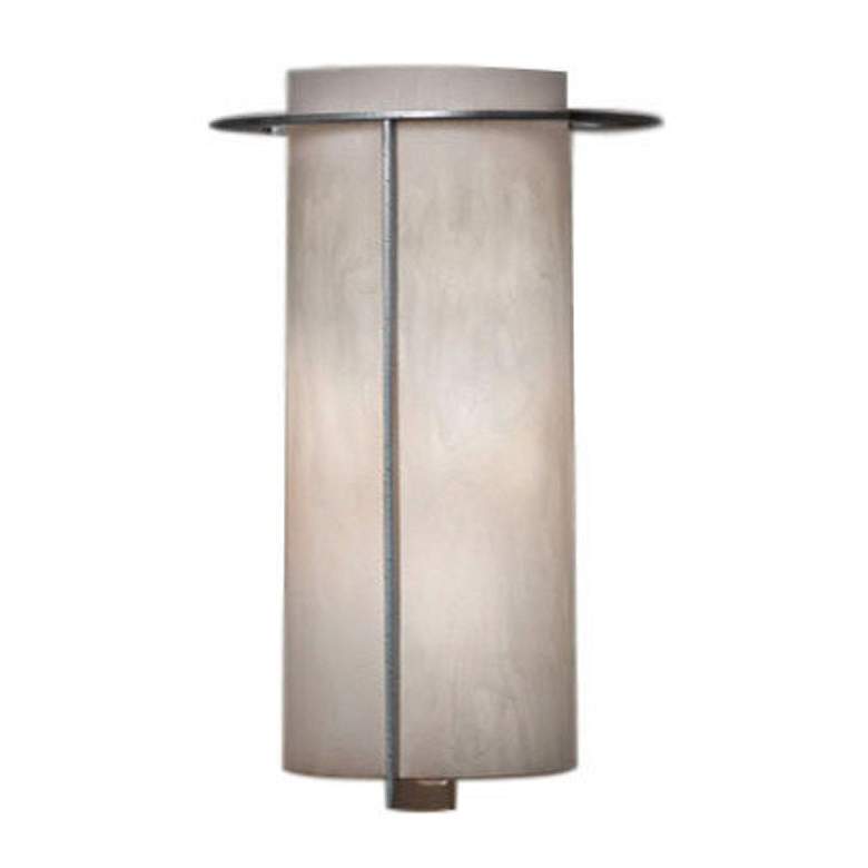 Image 1 Synergy 14 inch High Smoked Silver and White Swirl ADA Sconce