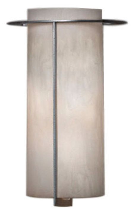 Synergy 14" High Smoked Silver|White Swirl ADA Sconce