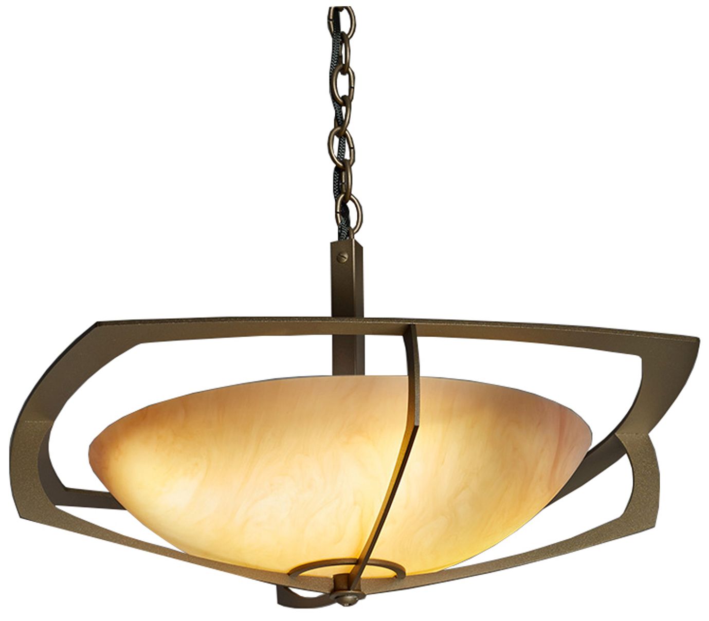 Synergy 18" Wide Bronze Age|Tea Stained Pendant 0-10V LED