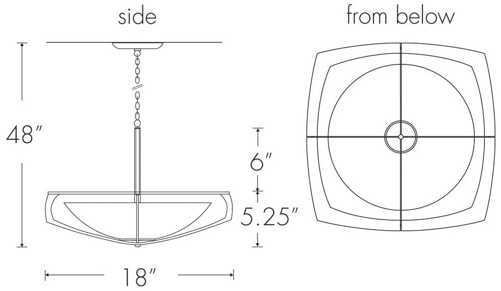 Image 2 Synergy 18" Wide Bronze Age|Tea Stained Pendant Triac LED more views