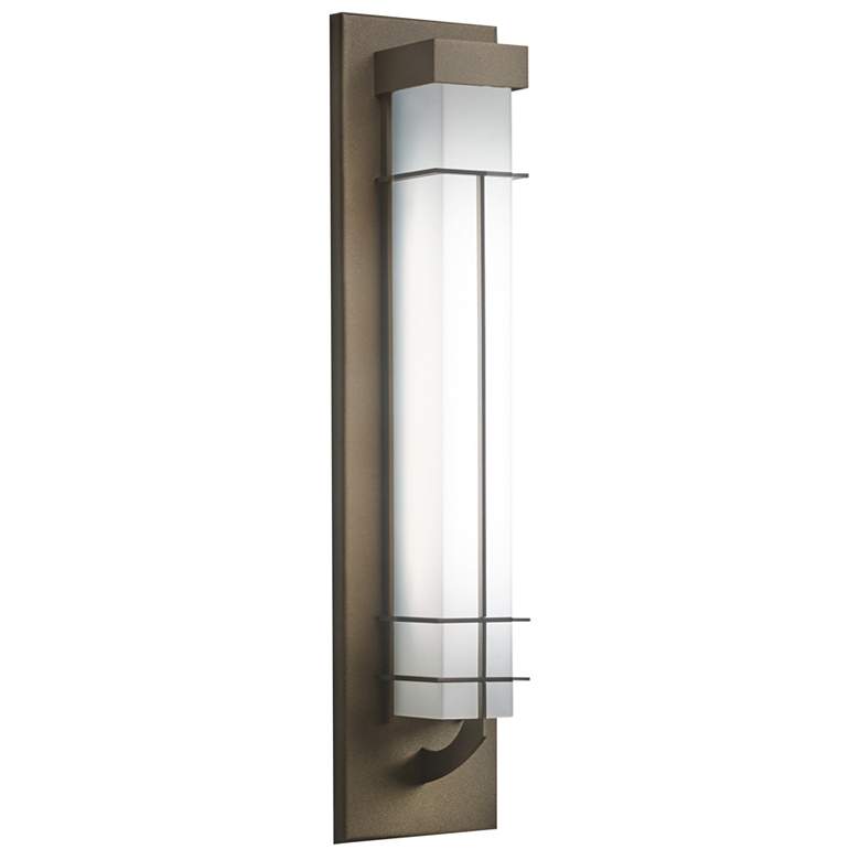Image 1 Synergy 23" Cast Bronze and Opal Acrylic Exterior Sconce