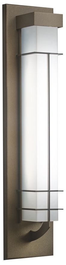 Synergy 23" High Cast Bronze|Opal Acrylic Exterior Sconce LED