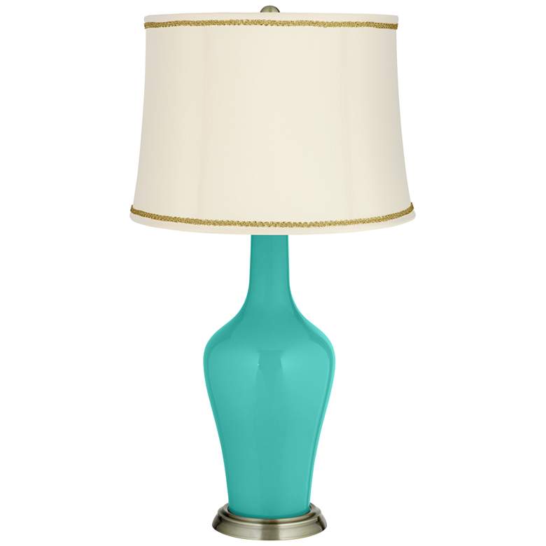 Image 1 Synergy Anya Table Lamp with Scroll Braid Trim