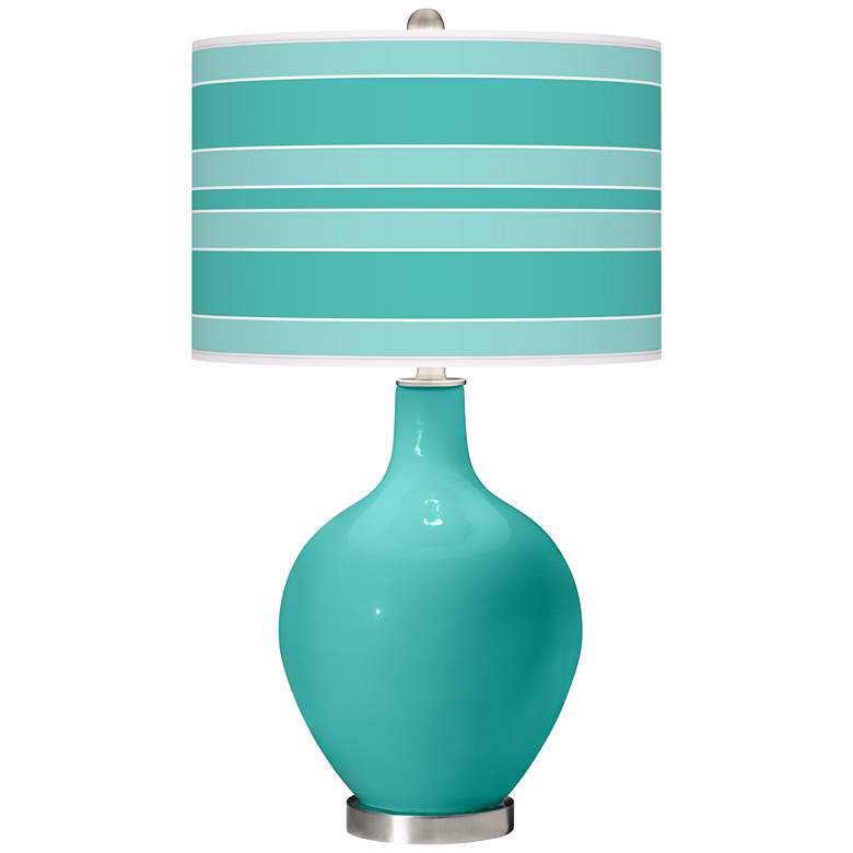 Image 1 Synergy Bold Stripe Ovo Table Lamp