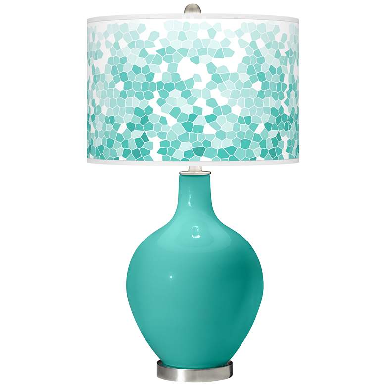 Image 1 Synergy Mosaic Giclee Ovo Table Lamp