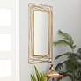 Synergy Polished Gold 31" x 47" Rectangular Wall Mirror