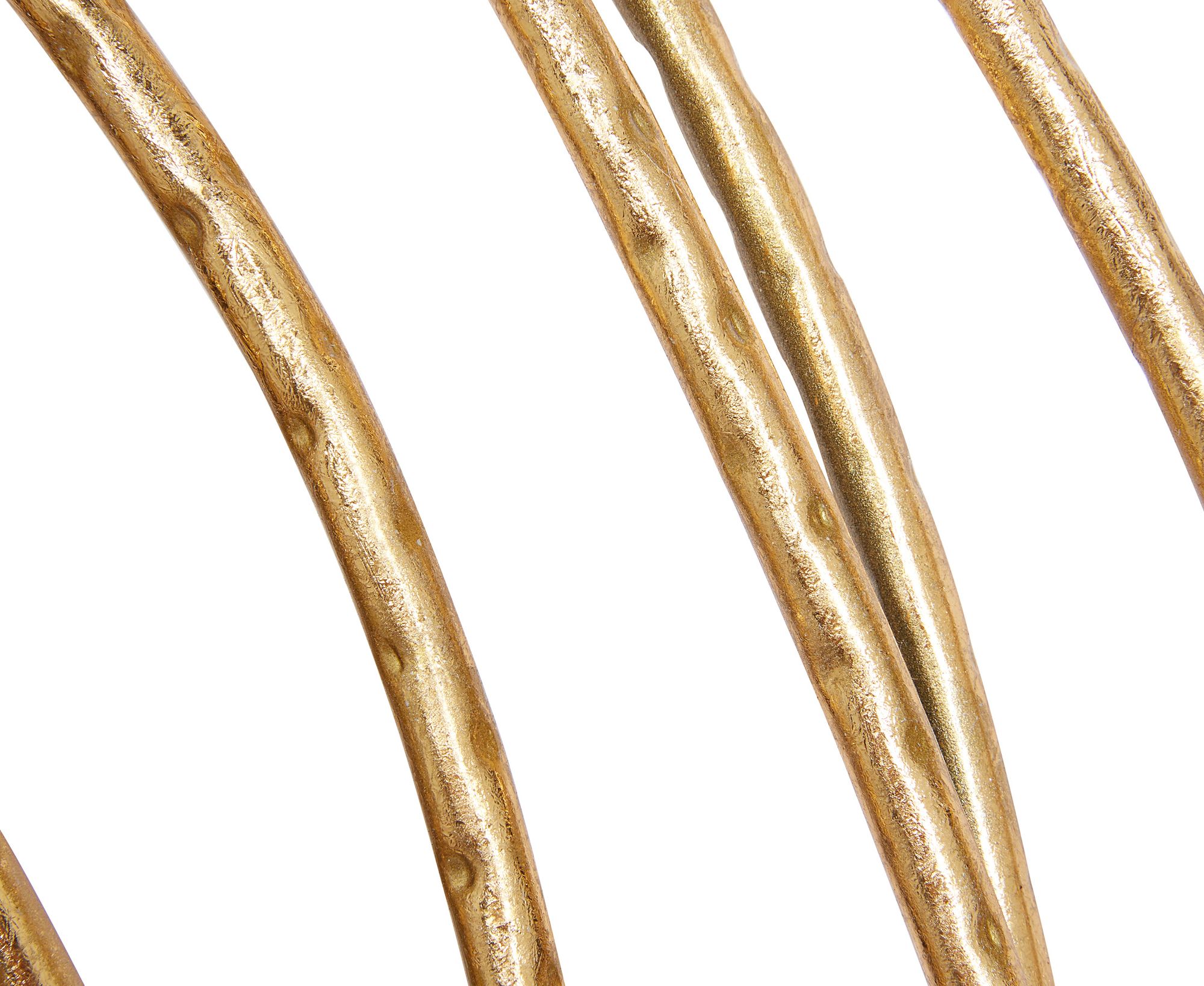 Image 3 Synergy Polished Gold Metal 40" Round Wall Mirror more views