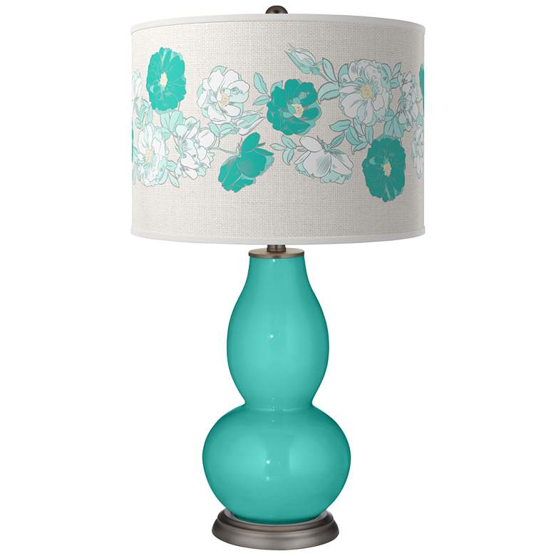 Image 1 Synergy Rose Bouquet Double Gourd Table Lamp