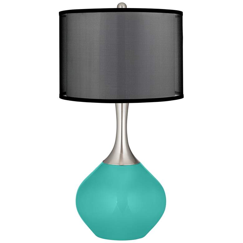 Image 1 Synergy Spencer Table Lamp with Organza Black Shade
