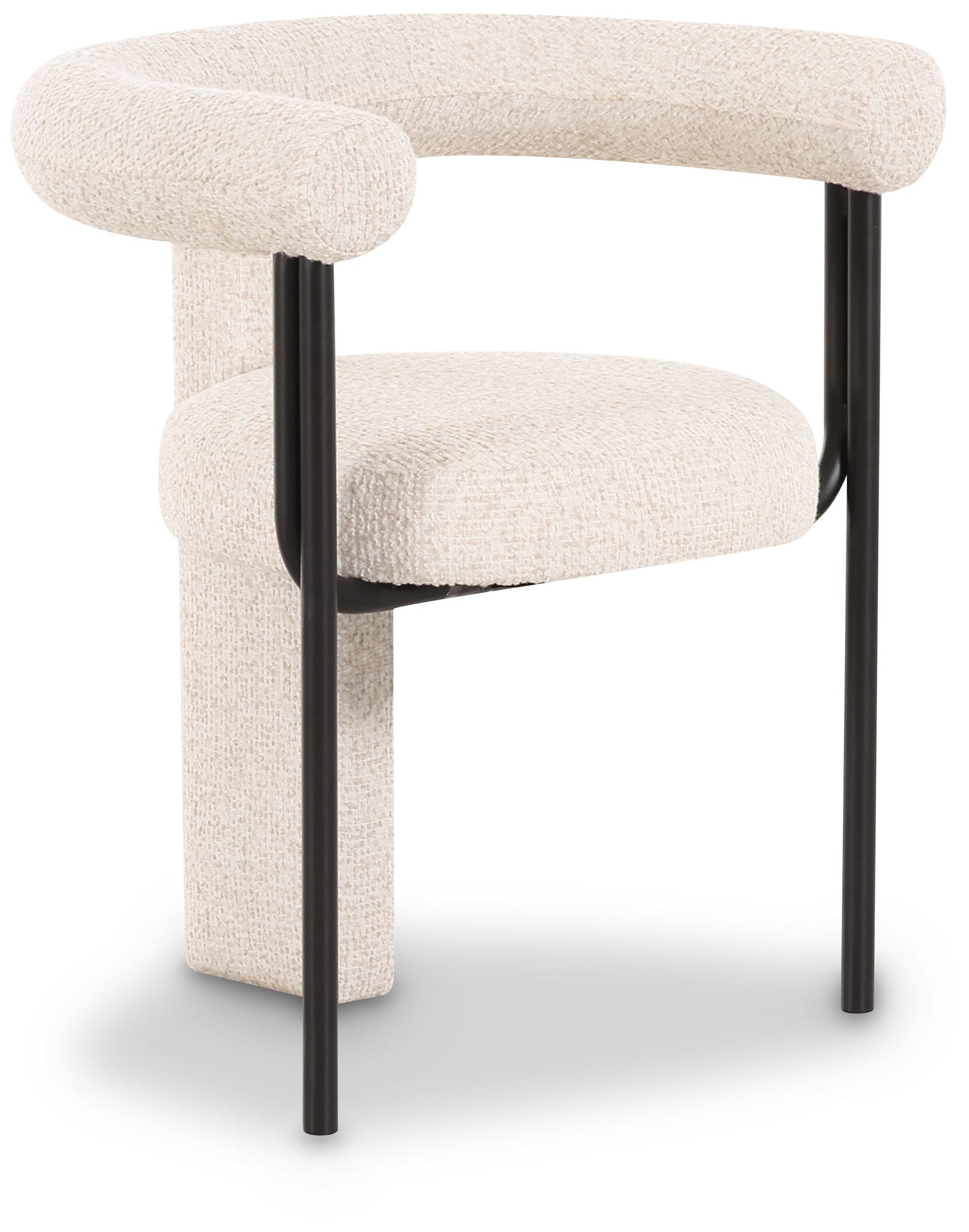 Image 2 Synn Cream Performance Boucle Dining Chair more views