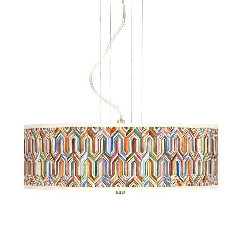 Image 1 Synthesis 20" Wide 3-Light Pendant Chandelier