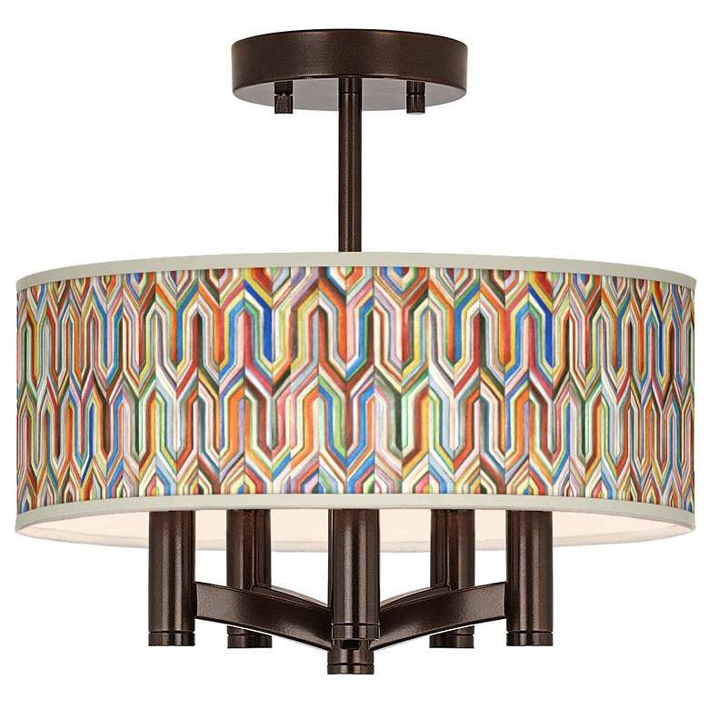 Image 1 Synthesis Ava 5-Light Bronze Ceiling Light