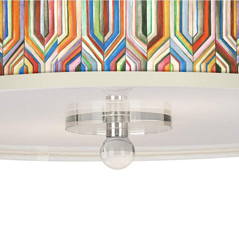 Image 3 Synthesis Giclee 16" Wide Semi-Flush Ceiling Light more views