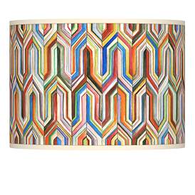 Image1 of Synthesis Modern Geometric Giclee Glow Lamp Shade 13.5x13.5x10 (Spider)