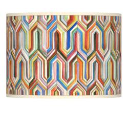 Synthesis Modern Geometric Giclee Glow Lamp Shade 13.5x13.5x10 (Spider)