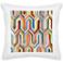 Synthesis White Canvas 18" Square Decorative Pillow