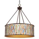 Synthesis Yulie 24 3/4&quot; Wide Bronze Modern Pendant Light