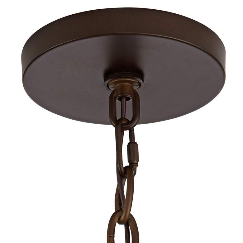 Synthesis Yulie 24 3/4&quot; Wide Bronze Modern Pendant Light more views