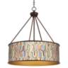 Synthesis Yulie 24 3/4" Wide Bronze Modern Pendant Light