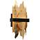Synthienniser 13 1/2"H Black and Gold ADA LED Wall Sconce