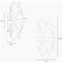 2_Synthienniser 13 1/2"H Black and Gold ADA LED Wall Sconce more views
