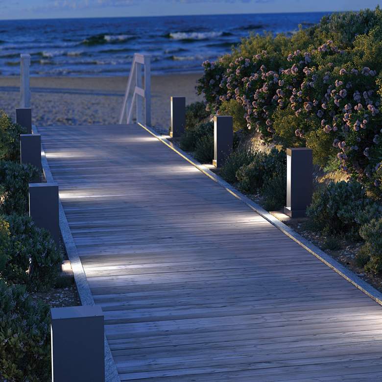Image 3 Syntra 18" High Charcoal LED Landscape Path Light more views