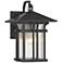 Syon 10 1/2" High Bronze and Glass Outdoor Wall Light