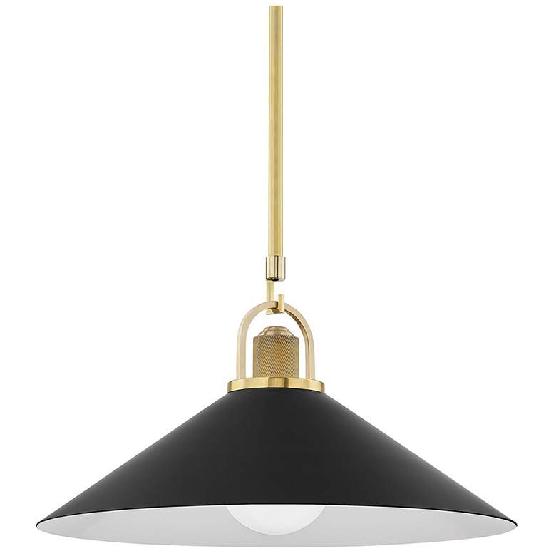 Image 1 Syosset 1 Light Lg Pendant Ag Brass Blk
