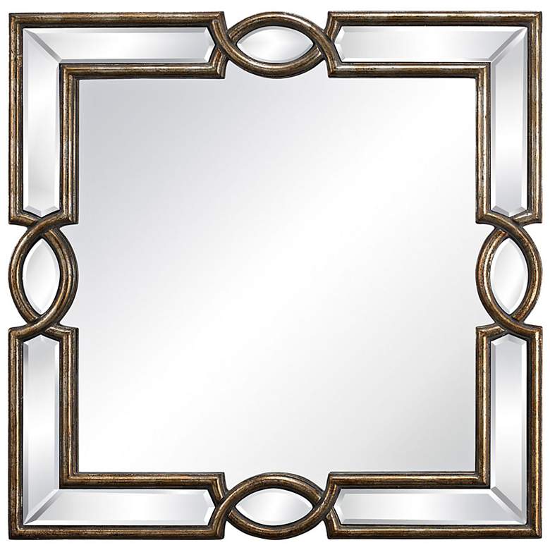 Image 1 Syracuse 33 inch Wide Antique Gold Wall Mirror