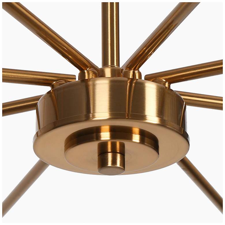 Image 2 Syring 27" Wide Gold 8-Light LED Chandelier more views