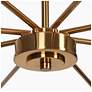 2_Syring 27" Wide Gold 8-Light LED Chandelier more views