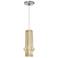 Syrma 5" Wide Satin Gold LED Freejack Mini Pendant Light