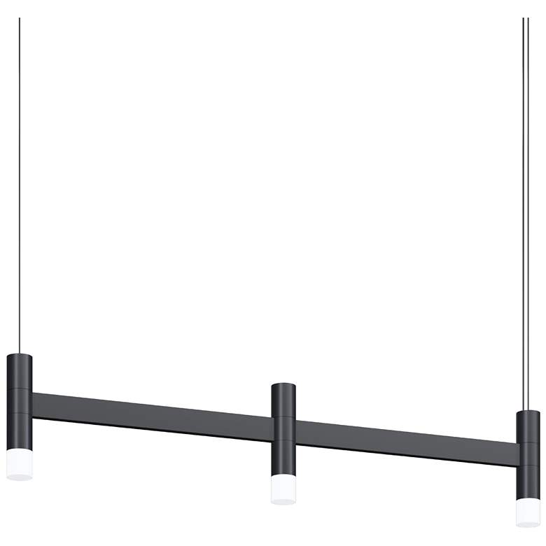 Image 1 Systema Staccato 3-Light Linear Pendant w/20' Cord - Satin Black